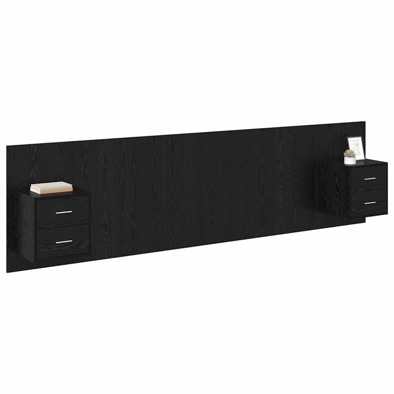 Casa si Gradina - Mobilier - Paturi si accesorii - Accesorii paturi - Tablie de pat cu LED, gri inchis, 144x5x118/128 cm, textil - Infinity.ro