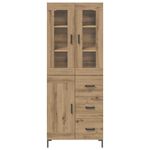 Casa si Gradina - Mobilier - Comode si corpuri - Corpuri bucatarie - Bufet 2 pcs Stejar Artizanal 69,5 x 34 x 180 cm Lemn compozit - Infinity.ro