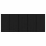 Casa si Gradina - Mobilier - Paturi si accesorii - Accesorii paturi - Tablie de pat cu LED, gri inchis, 144x5x118/128 cm, textil - Infinity.ro
