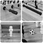 Sport si Outdoor - Alte sporturi - Mese fusball - Maza de Fotbal 2 pcs Gri Sonoma 146,5 x 74 x 85 cm - Infinity.ro