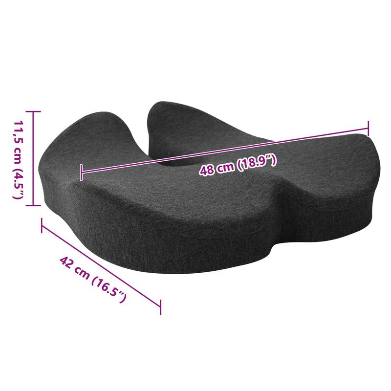 Casa si Gradina - Textile si covoare - Perne si pilote - Perne - Perna cu perna Gri inchis 50 x 43 x 10 cm Bumbac - Infinity.ro