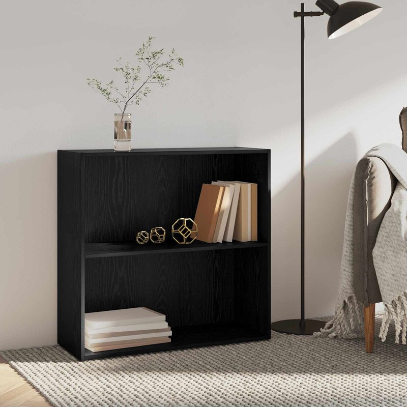 Casa si Gradina - Mobilier - Biblioteci si rafturi - Biblioteci - Raft pentru carti Stejar Negru 60 x 30 x 76.5 cm Lemn compozit - Infinity.ro
