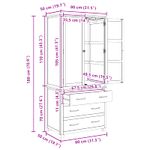 Casa si Gradina - Mobilier - Dulapuri si sifoniere - Dulapuri - Set de Mobilier pentru Depozitare cu sertar Maro Lemn compozit - Infinity.ro