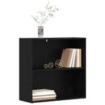 Casa si Gradina - Mobilier - Biblioteci si rafturi - Biblioteci - Raft pentru carti Stejar Negru 60 x 30 x 76.5 cm Lemn compozit - Infinity.ro