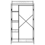 Casa si Gradina - Mobilier - Dulapuri si sifoniere - Dulapuri - Dulap Deschis cu raft Negru 100 x 43 x 188 cm Otel - Infinity.ro