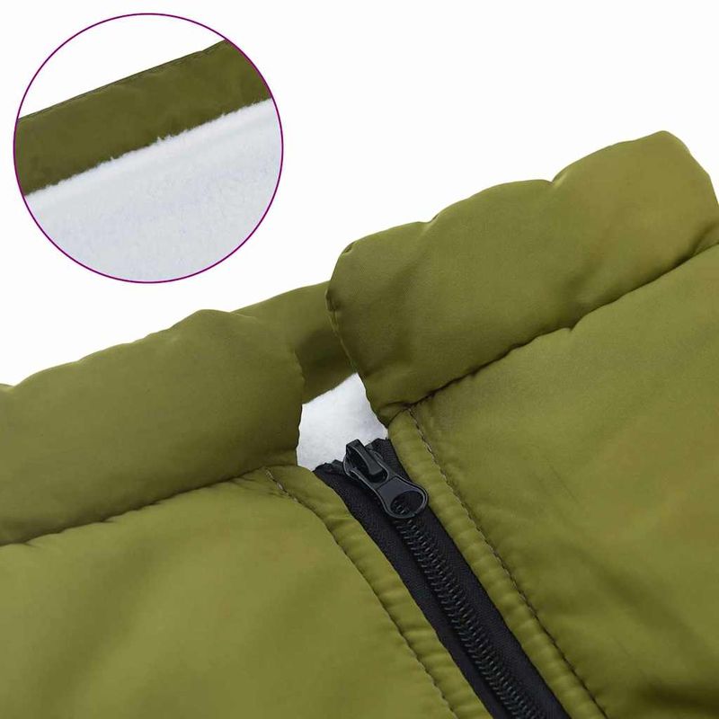 Petshop - Articole imbracaminte - Haine animale - Haina pentru Caini cu ham Verde Army 6XL Fleece si poliester - Infinity.ro