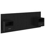 Casa si Gradina - Mobilier - Paturi si accesorii - Accesorii paturi - Tablie de pat cu LED, gri inchis, 144x5x118/128 cm, catifea - Infinity.ro