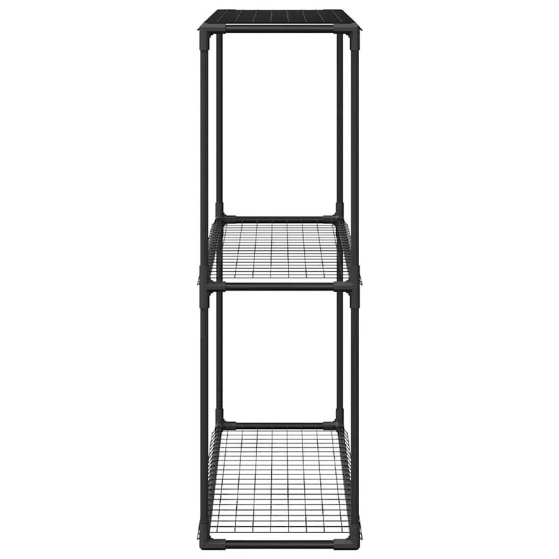 Casa si Gradina - Gradinarit si plante - Plante si ghivece - Ghivece si suporturi - Stand pentru plante cu 3 niveluri Negru 100 x 32 x 102 cm Otel - Infinity.ro