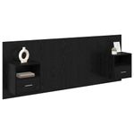 Casa si Gradina - Mobilier - Paturi si accesorii - Accesorii paturi - Tablie de pat cu LED, gri inchis, 144x5x118/128 cm, catifea - Infinity.ro