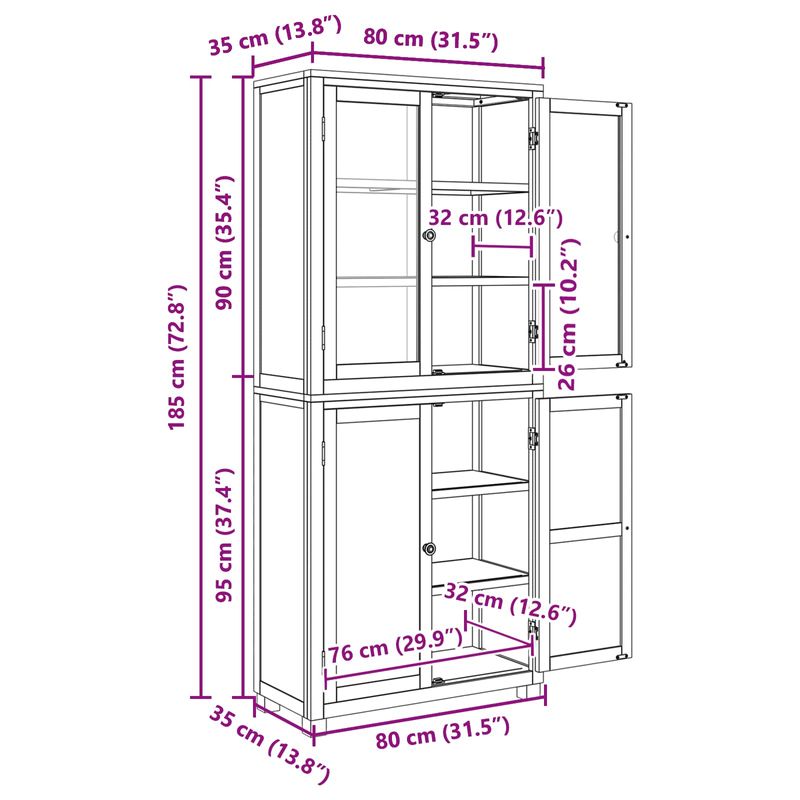 Casa si Gradina - Mobilier - Dulapuri si sifoniere - Dulapuri - Set de Mobilier pentru Depozitare cu usa Maro Lemn compozit - Infinity.ro