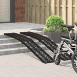 Auto si Moto - Remorci si platforme auto - Rampa de Incarcare 2 pcs Negru 222 x 29 x 14 cm Aluminiu - Infinity.ro