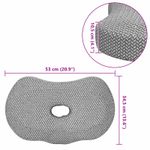 Casa si Gradina - Textile si covoare - Perne si pilote - Perne - Perna cu perna Gri 55 x 36 x 10 cm Poliester - Infinity.ro