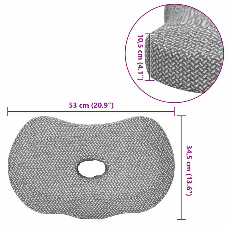 Casa si Gradina - Textile si covoare - Perne si pilote - Perne - Perna cu perna Gri 55 x 36 x 10 cm Poliester - Infinity.ro