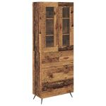 Casa si Gradina - Mobilier - Comode si corpuri - Comode - Cabinet Highboard Pe perete 2 pcs Lemn vechi Lemn compozit - Infinity.ro
