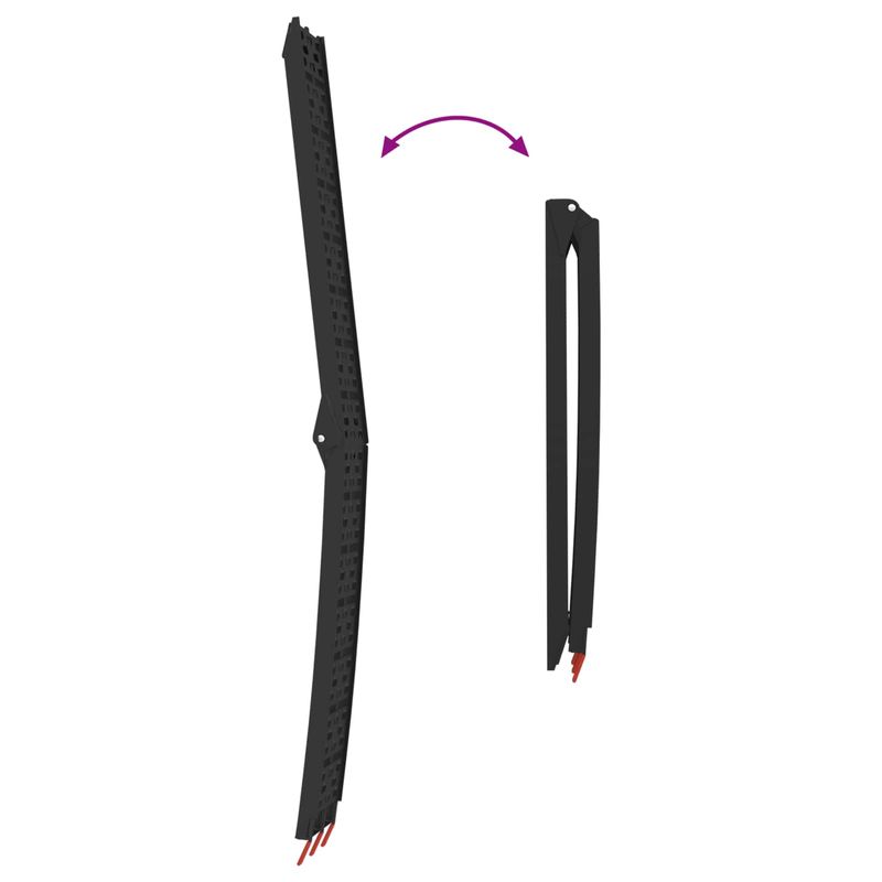 Auto si Moto - Remorci si platforme auto - Rampa de Incarcare 2 pcs Negru 222 x 29 x 14 cm Aluminiu - Infinity.ro