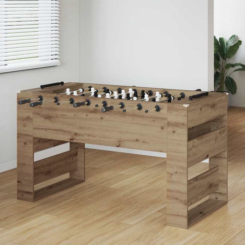Sport si Outdoor - Alte sporturi - Mese fusball - Maza de Fotbal 2 pcs Stejar Artizanal 146,5 x 74 x 85 cm - Infinity.ro