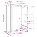 Casa si Gradina - Mobilier - Dulapuri si sifoniere - Dulapuri - Dulap cu depozitare cu usa Maro Lemn compozit - Infinity.ro