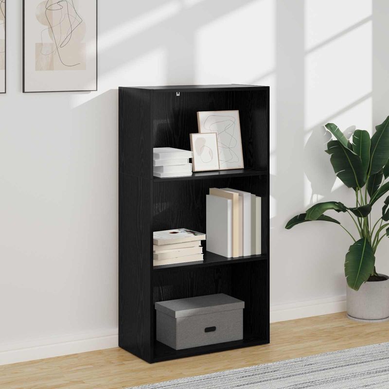 Casa si Gradina - Mobilier - Biblioteci si rafturi - Biblioteci - Raft pentru carti Stejar Negru 60 x 30 x 76.5 cm Lemn compozit - Infinity.ro