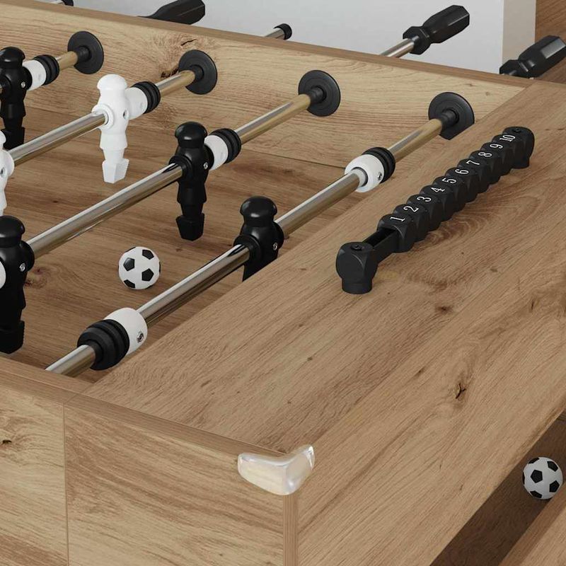 Sport si Outdoor - Alte sporturi - Mese fusball - Maza de Fotbal 2 pcs Stejar Artizanal 146,5 x 74 x 85 cm - Infinity.ro