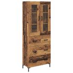 Casa si Gradina - Mobilier - Comode si corpuri - Comode - Bufet 2 pcs Lemn vechi 69,5 x 34 x 180 cm Lemn compozit - Infinity.ro