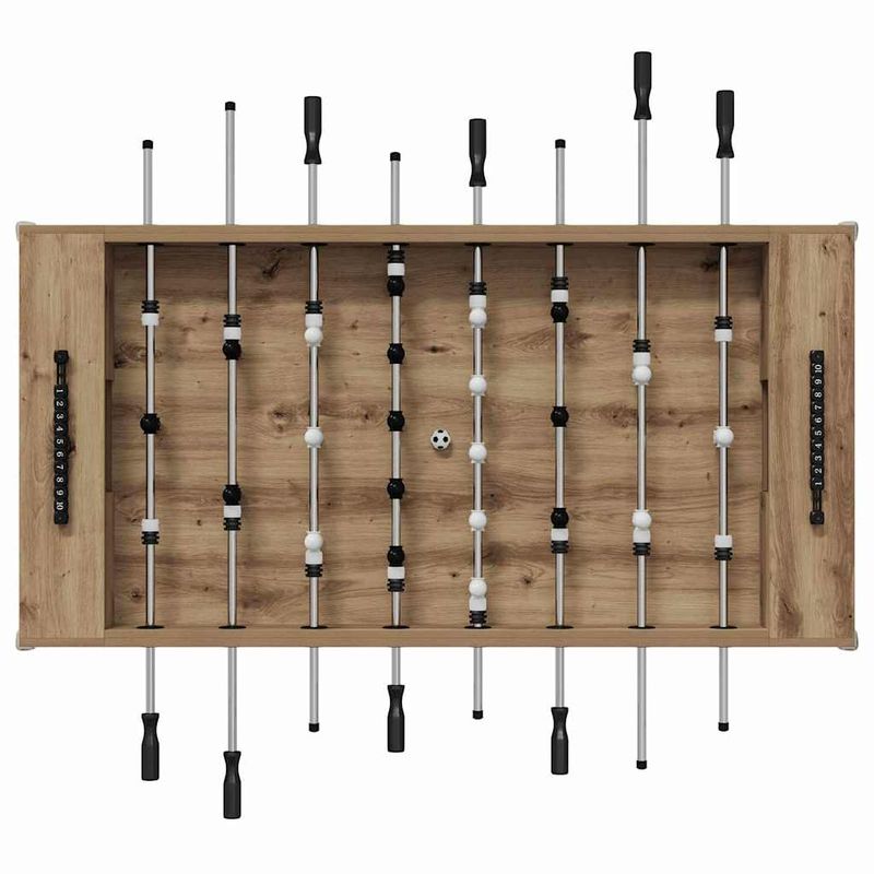 Sport si Outdoor - Alte sporturi - Mese fusball - Maza de Fotbal 2 pcs Stejar Artizanal 146,5 x 74 x 85 cm - Infinity.ro