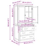 Casa si Gradina - Mobilier - Dulapuri si sifoniere - Dulapuri - Set de Mobilier pentru Depozitare cu sertar Maro Lemn compozit - Infinity.ro
