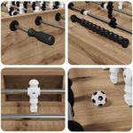 Sport si Outdoor - Alte sporturi - Mese fusball - Maza de Fotbal 2 pcs Stejar Artizanal 146,5 x 74 x 85 cm - Infinity.ro