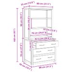 Casa si Gradina - Mobilier - Dulapuri si sifoniere - Dulapuri - Set de Mobilier pentru Depozitare cu sertar Maro Lemn compozit - Infinity.ro