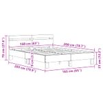 Casa si Gradina - Mobilier - Paturi si accesorii - Paturi - Cadru de pat Stejar Artizanal 160 x 200 cm Lemn compozit - Infinity.ro
