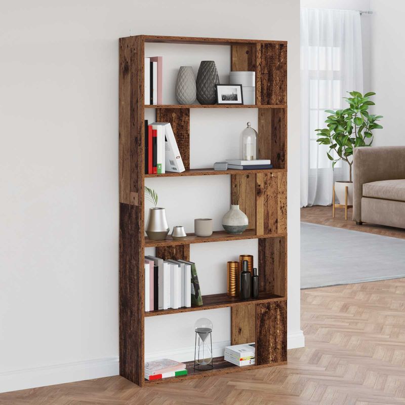 Casa si Gradina - Mobilier - Biblioteci si rafturi - Biblioteci - Dulap pentru carti Lemn vechi 80 x 24 x 159 cm Lemn compozit - Infinity.ro