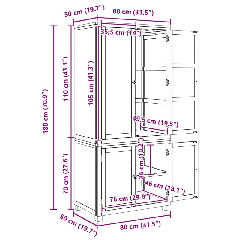 Casa si Gradina - Mobilier - Dulapuri si sifoniere - Dulapuri - Set de Mobilier pentru Depozitare cu usa Maro Lemn compozit - Infinity.ro