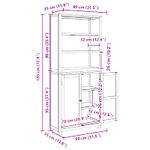 Casa si Gradina - Mobilier - Dulapuri si sifoniere - Dulapuri - Set de Mobilier pentru Depozitare cu usa Maro Lemn compozit - Infinity.ro