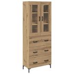 Casa si Gradina - Mobilier - Comode si corpuri - Corpuri bucatarie - Bufet 2 pcs Stejar Artizanal 69,5 x 34 x 180 cm Lemn compozit - Infinity.ro