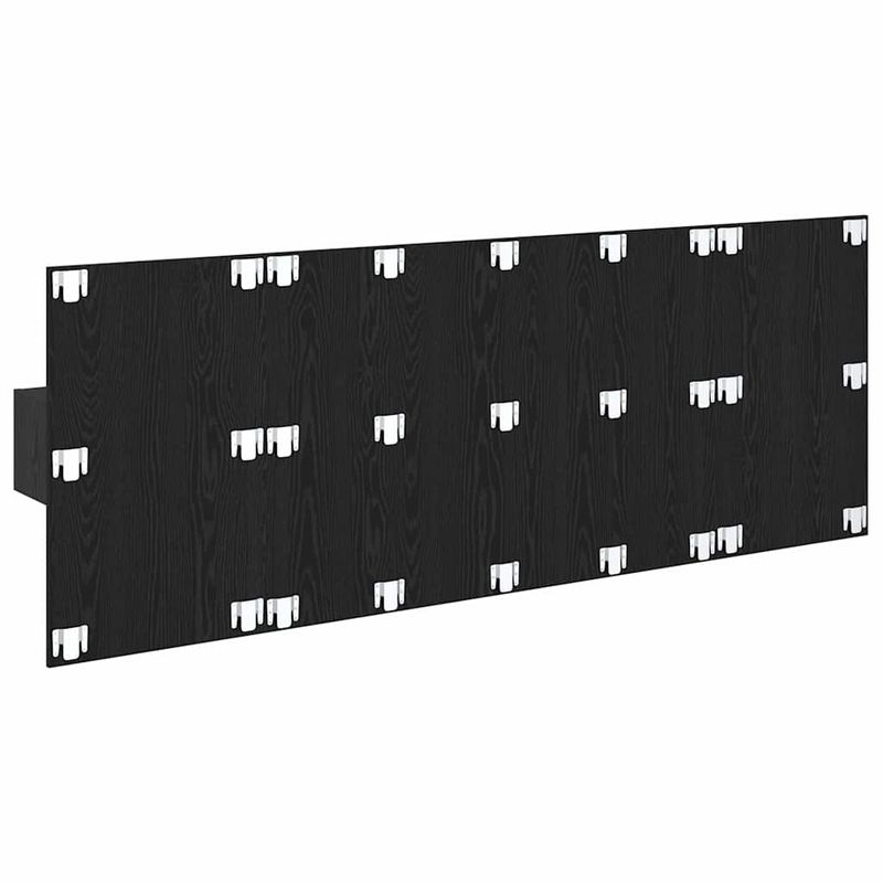Casa si Gradina - Mobilier - Paturi si accesorii - Accesorii paturi - Tablie de pat cu LED, gri inchis, 147x16x118/128 cm, textil - Infinity.ro