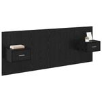 Casa si Gradina - Mobilier - Paturi si accesorii - Accesorii paturi - Tablie de pat cu LED, gri inchis, 147x16x118/128 cm, textil - Infinity.ro