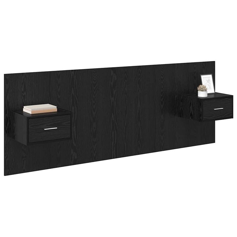 Casa si Gradina - Mobilier - Paturi si accesorii - Accesorii paturi - Tablie de pat cu LED, gri inchis, 147x16x118/128 cm, textil - Infinity.ro