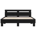 Casa si Gradina - Mobilier - Paturi si accesorii - Paturi - Cadru de pat cu headboard Lemn de stejar masiv - Infinity.ro