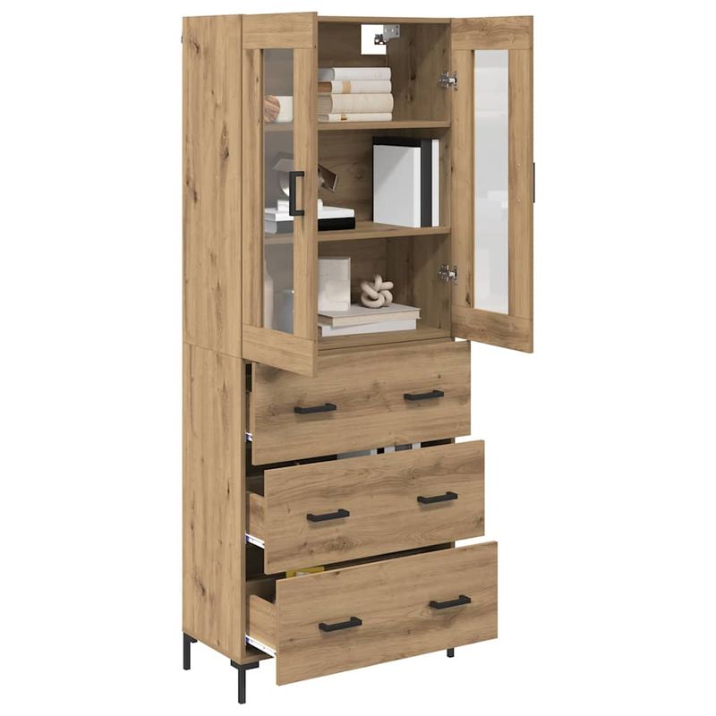 Casa si Gradina - Mobilier - Comode si corpuri - Corpuri bucatarie - Bufet 2 pcs Stejar Artizanal 69,5 x 34 x 180 cm Lemn compozit - Infinity.ro