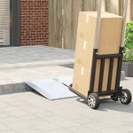 Auto si Moto - Remorci si platforme auto - Rampa pentru scaun cu rotile Argintiu 62 x 73 x 5 cm Aluminiu - Infinity.ro