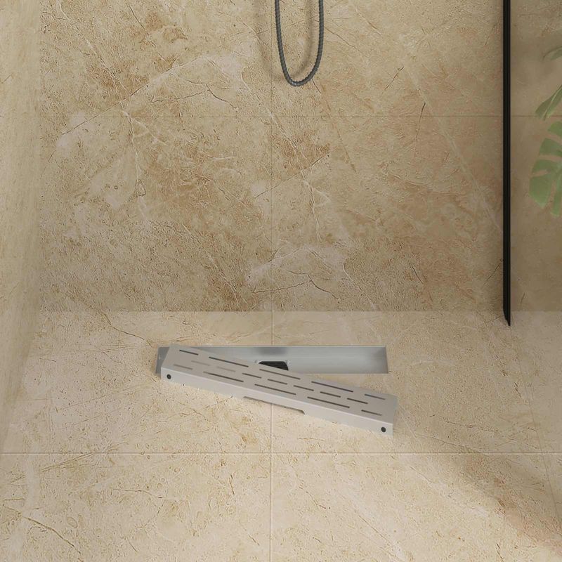 Casa si Gradina - Constructii - Materiale constructii - Sisteme de scurgere - Drenaj de dus 362 Grade cu Design pe Linie Argintiu 50 cm - Infinity.ro