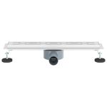 Casa si Gradina - Constructii - Materiale constructii - Sisteme de scurgere - Drenaj de dus 362 Grade cu Design pe Linie Argintiu 50 cm - Infinity.ro
