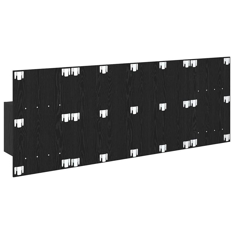 Casa si Gradina - Mobilier - Paturi si accesorii - Accesorii paturi - Tablie de pat cu LED, gri inchis, 147x16x118/128 cm, textil - Infinity.ro