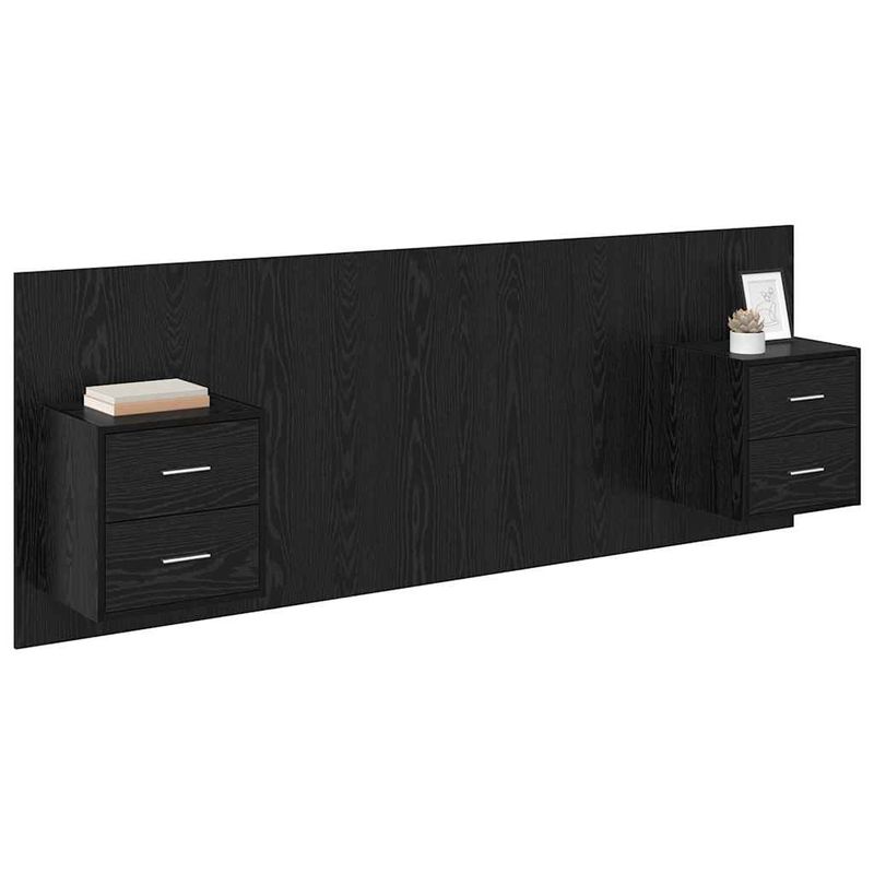 Casa si Gradina - Mobilier - Paturi si accesorii - Accesorii paturi - Tablie de pat cu LED, gri inchis, 147x16x118/128 cm, textil - Infinity.ro