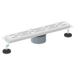 Casa si Gradina - Constructii - Materiale constructii - Sisteme de scurgere - Drenaj de dus 362 Grade cu Design pe Linie Argintiu 50 cm - Infinity.ro