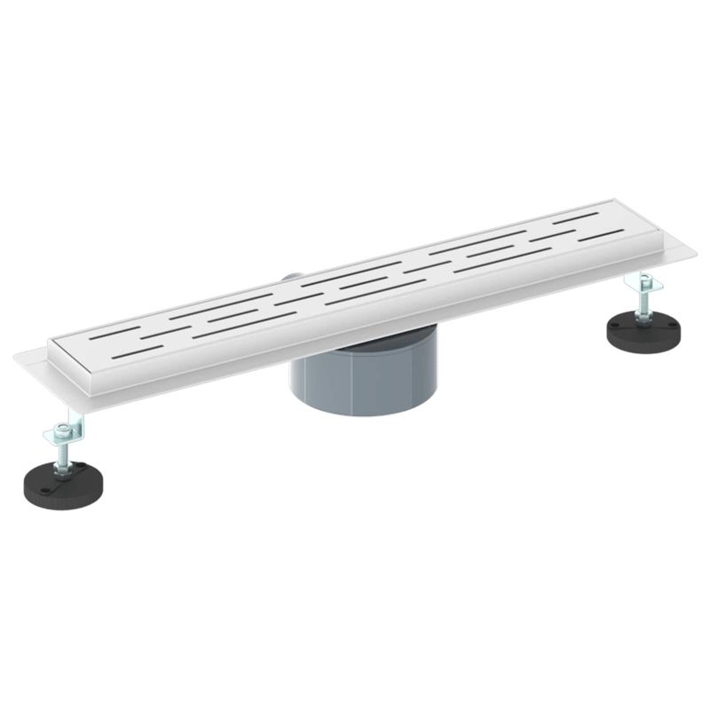 Casa si Gradina - Constructii - Materiale constructii - Sisteme de scurgere - Drenaj de dus 362 Grade cu Design pe Linie Argintiu 50 cm - Infinity.ro