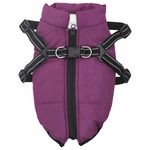 Petshop - Articole imbracaminte - Haine animale - Haina pentru Caini cu ham Violet M Fleece si poliester - Infinity.ro