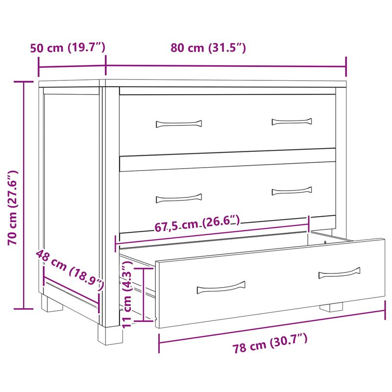 Casa si Gradina - Mobilier - Dulapuri si sifoniere - Dulapuri - Dulap cu sertar cu depozitare Maro Lemn compozit - Infinity.ro