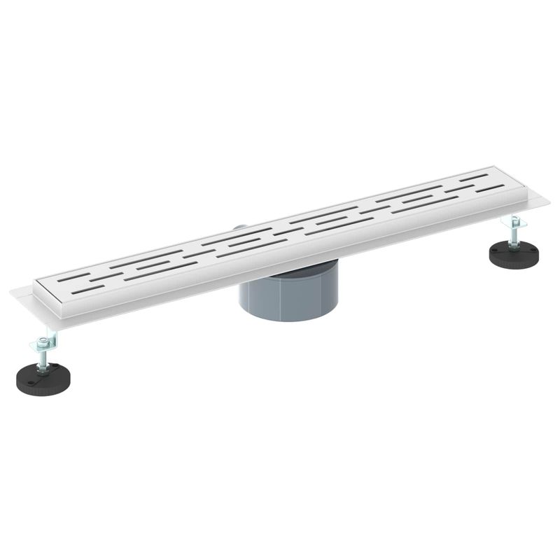 Casa si Gradina - Constructii - Materiale constructii - Sisteme de scurgere - Drenaj de dus 362 Grade cu Design pe Linie Argintiu 60 cm - Infinity.ro