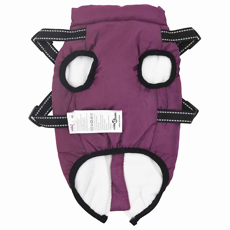 Petshop - Articole imbracaminte - Haine animale - Haina pentru Caini cu ham Violet M Fleece si poliester - Infinity.ro