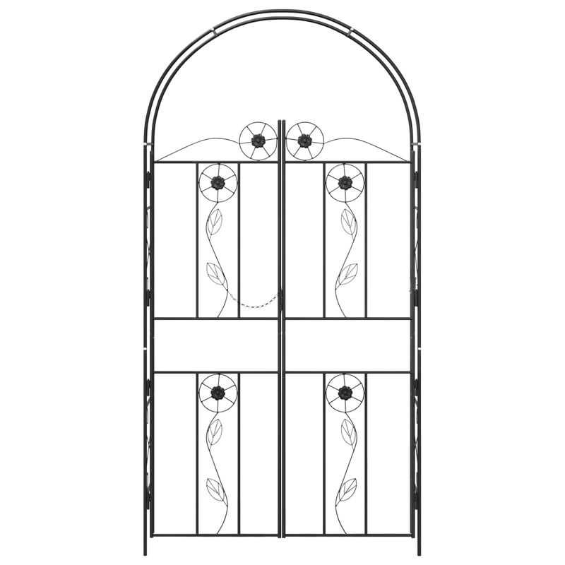 Casa si Gradina - Gradina si terasa - Decoratiuni exterior - Arcade - Arc de Gradina Simplu Negru - Infinity.ro